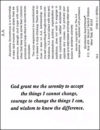 Wallet Card (Preamble, Steps, Traditions & Serenity Prayer