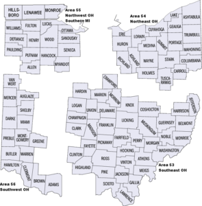 Picture of Ohio's four areas
